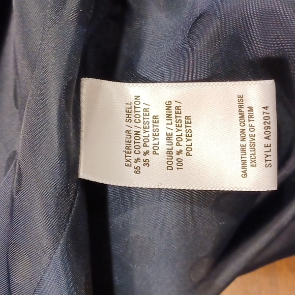 Jacob Navy Cotton Blend Spring Jacket- Sz. XS - Picture 11 of 12